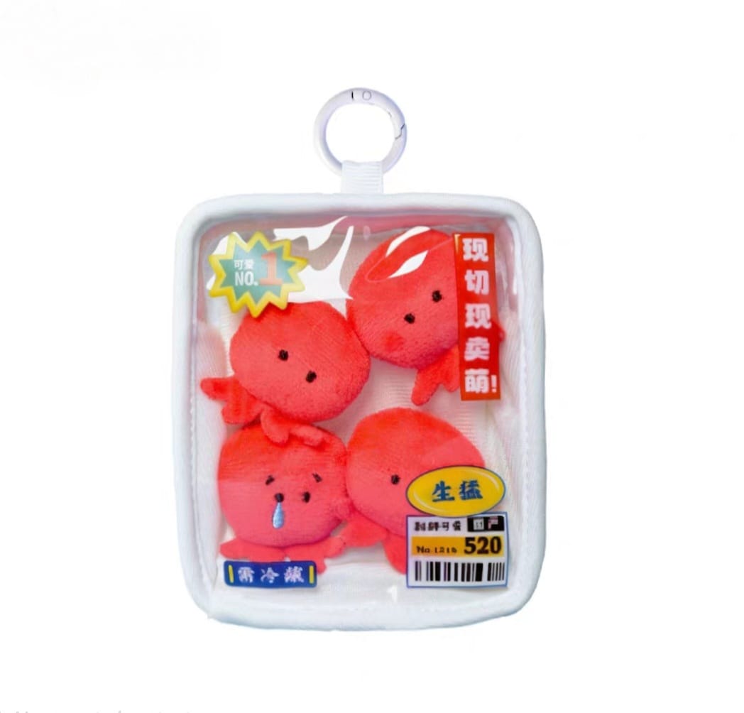 [BESTSELLERS!] Punnet Series: Fruits, Vegetables and Seafood Plushie Keychains