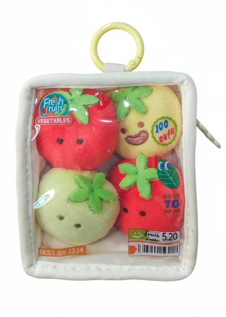 [BESTSELLERS!] Punnet Series: Fruits, Vegetables and Seafood Plushie Keychains