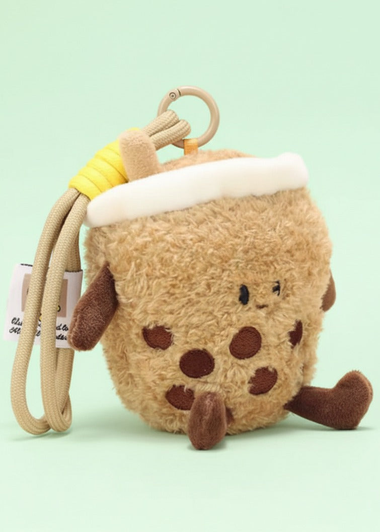 Bubble Tea Boba Plushie Keychain