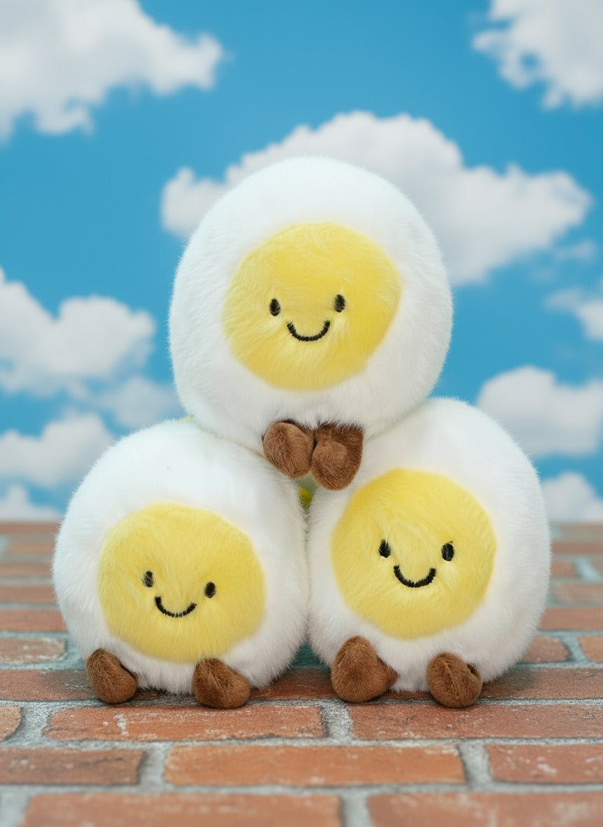 Sunny-Side Up Plushie Keychain