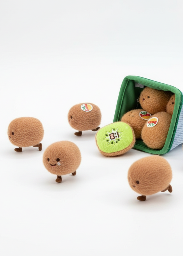 Punnet Series: Kawaii Kiwifruit Plushie Set (Pre-order)