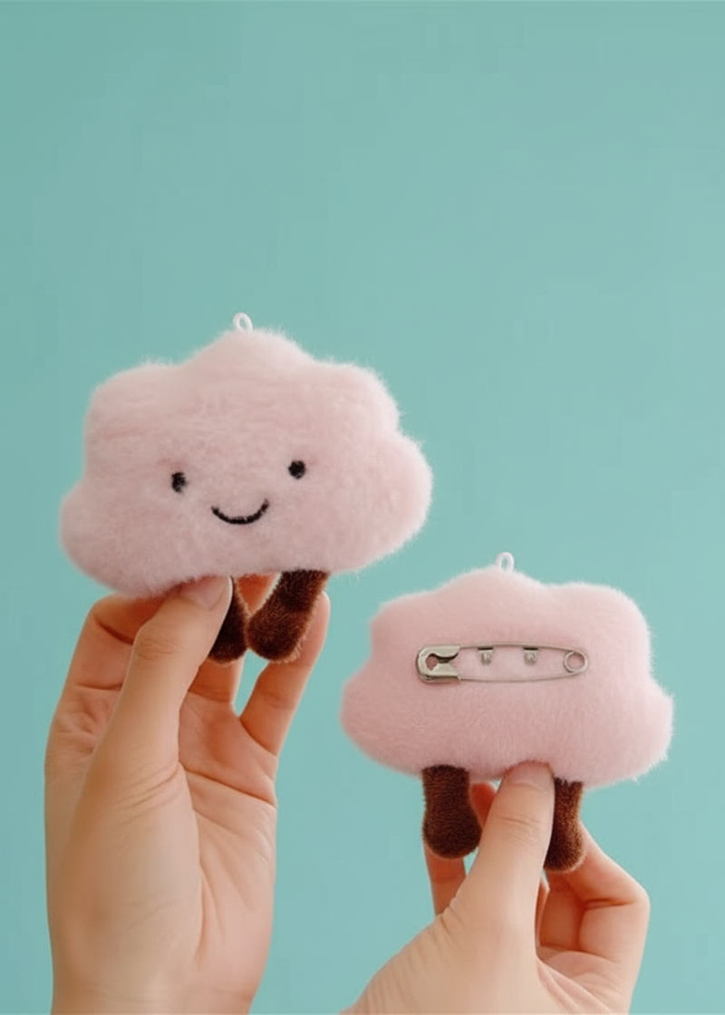 Dreamy Skies Plushie Keychains and Pins