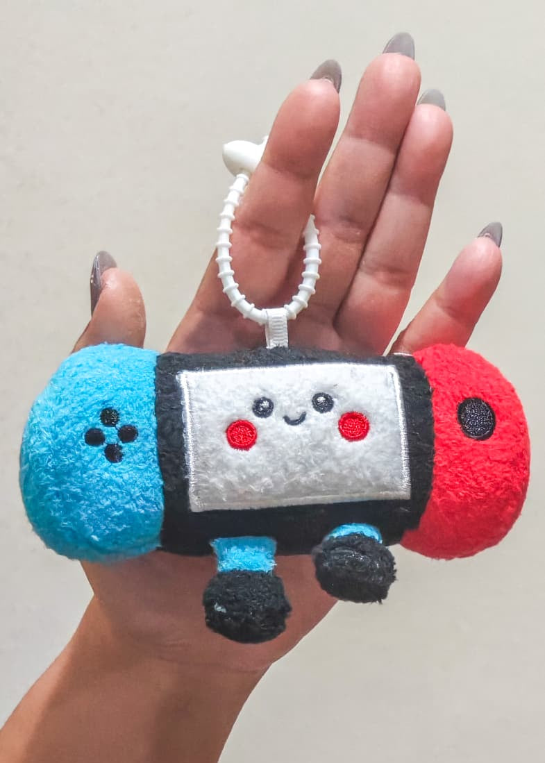 Happy Console Plush Keychain