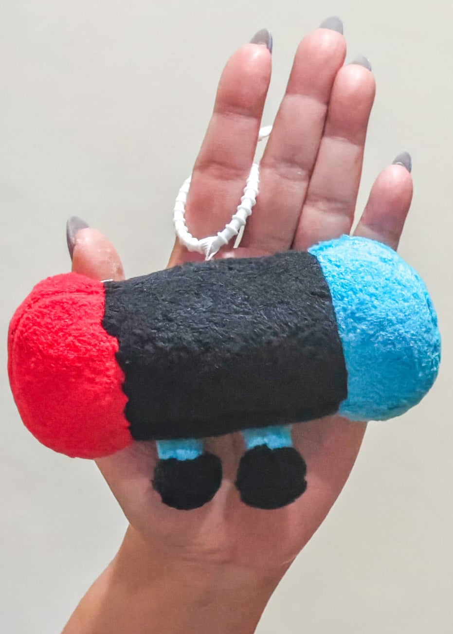Happy Console Plush Keychain