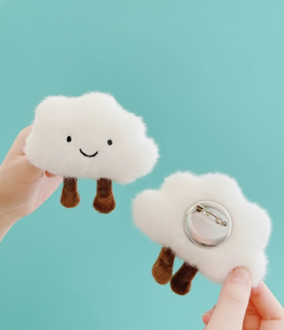 Dreamy Skies Plushie Keychains and Pins